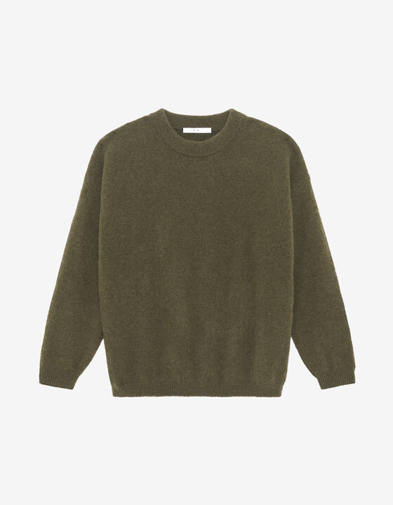 Pull Femme Col Rond En Tricot Torsadé – Manches Longues, Léger, Pour Automne Et Hiver
