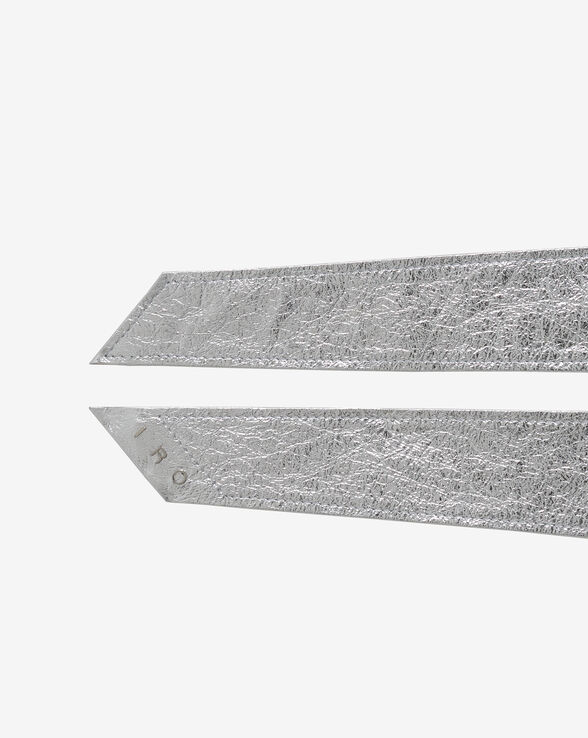 NERA SILVER LEATHER BELT