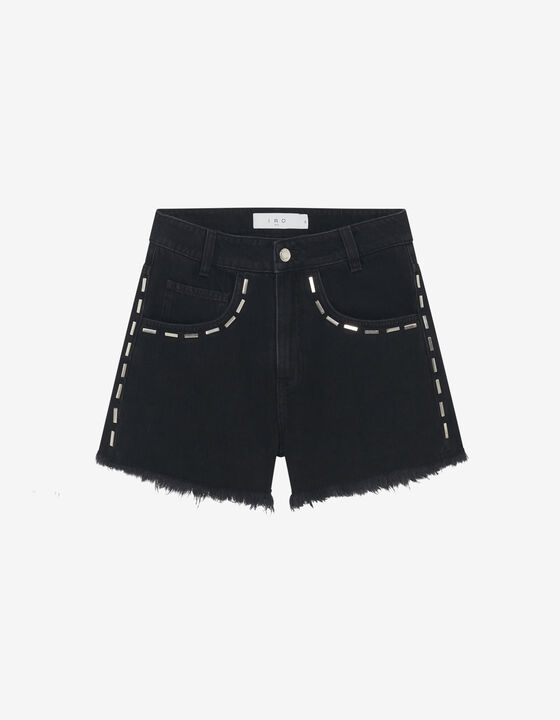 SHORT EN JEAN À BORD FRANC