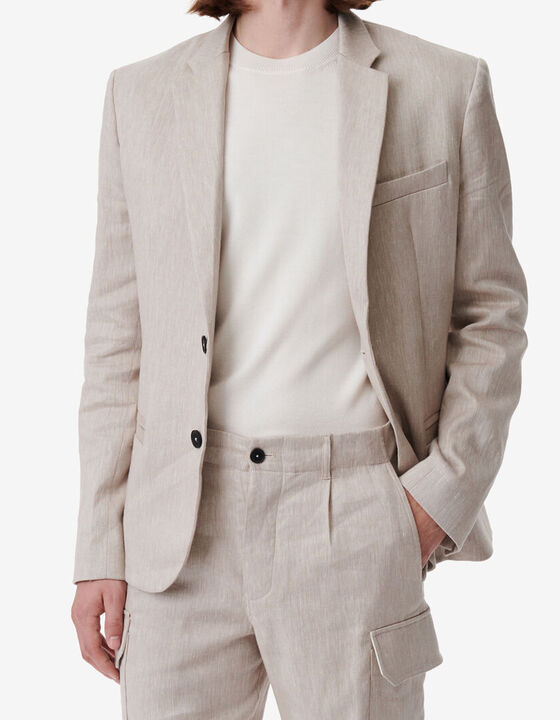 LINEN-BLEND SUIT JACKET