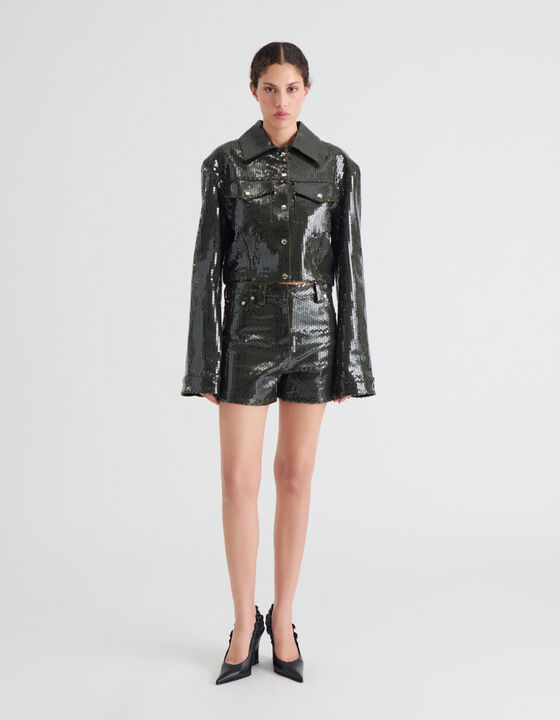 SHORT SEQUIN JACKET