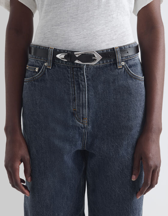THIN LEATHER BELT