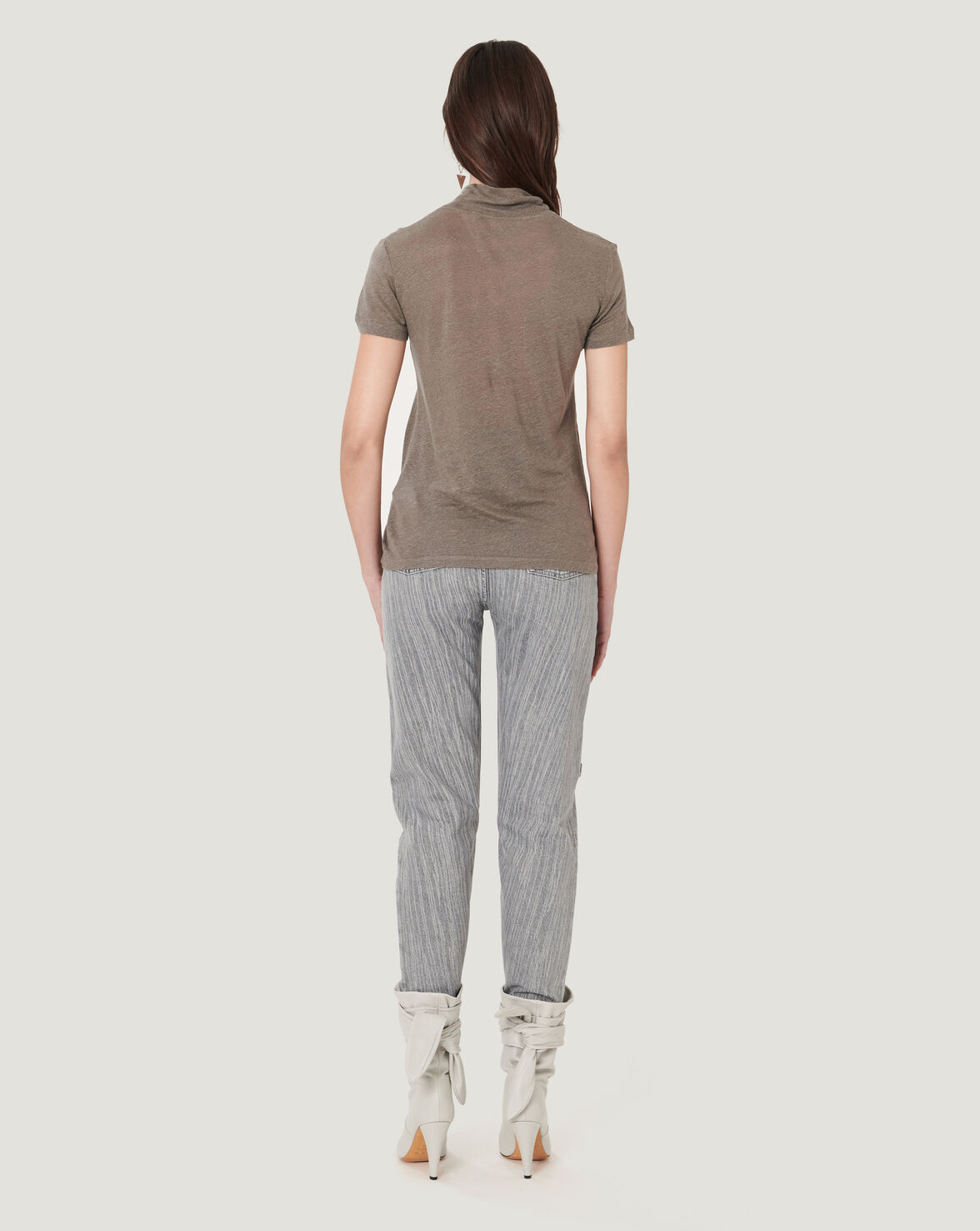 WAKE SHORT SLEEVE TURTLENECK T SHIRT image number null