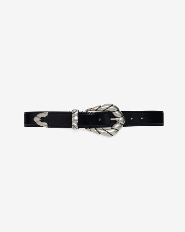 EMBELLA PATENT LEATHER BELT