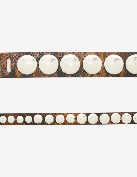 LEATHER BELT WITH STUDS