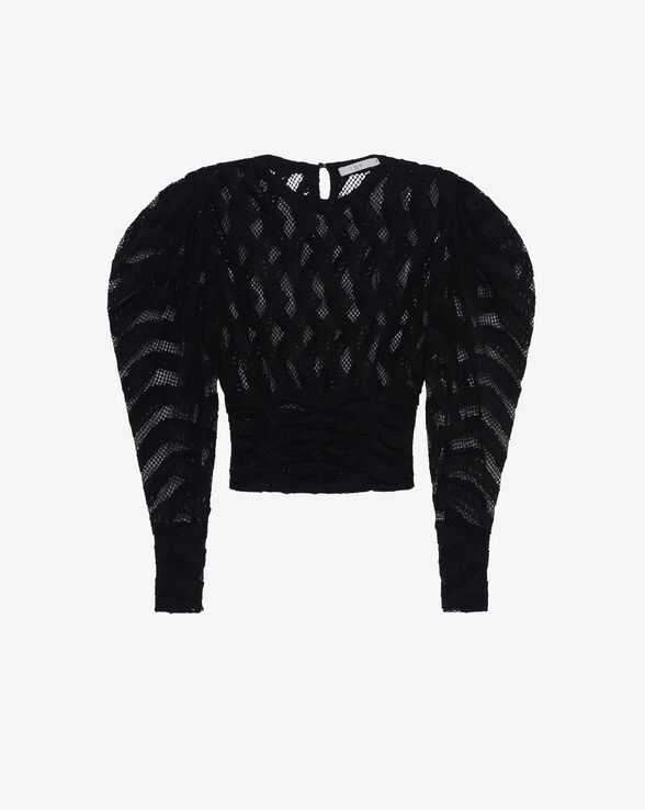 EDOUARD PATTERNED LACE TOP