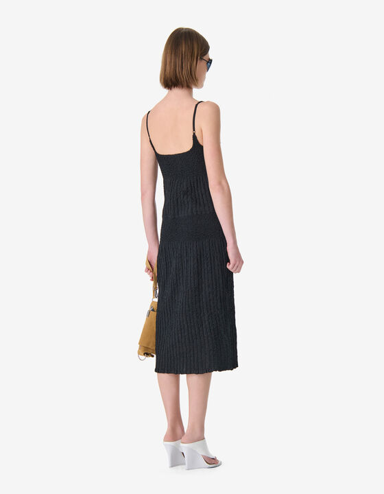 TEXTURED LONG DRESS