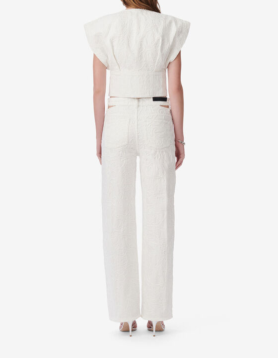 OVERSIZED EMBROIDERED JEANS