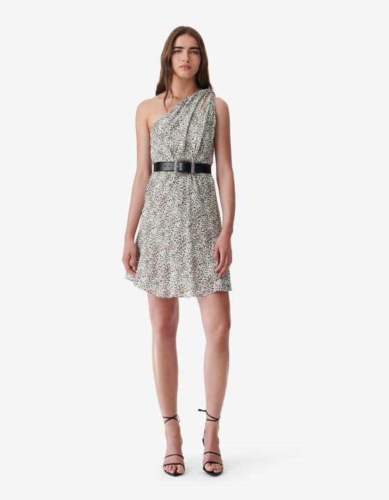 ASYMMETRICAL PRINTED DRESS