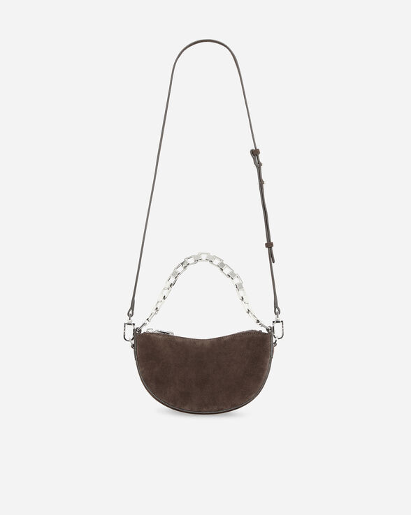 ARC BABY SUEDE LEATHER SHOULDER BAG