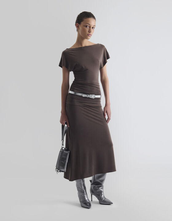 ROBE LONGUE &Agrave; COL BATEAU
