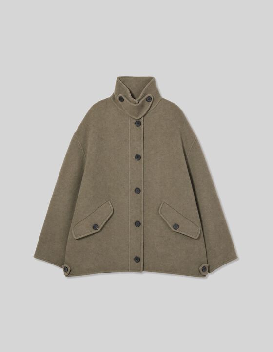 MANTEAU COURT DOUBLE-FACE