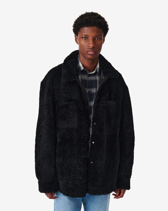 JANAEL REVERSIBLE LEATHER OVERSHIRT
