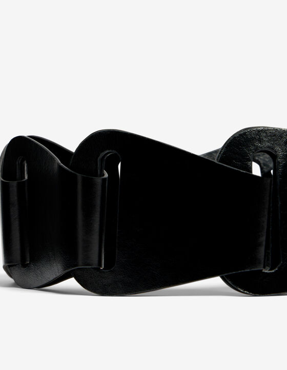 CEINTURE LARGE EN CUIR