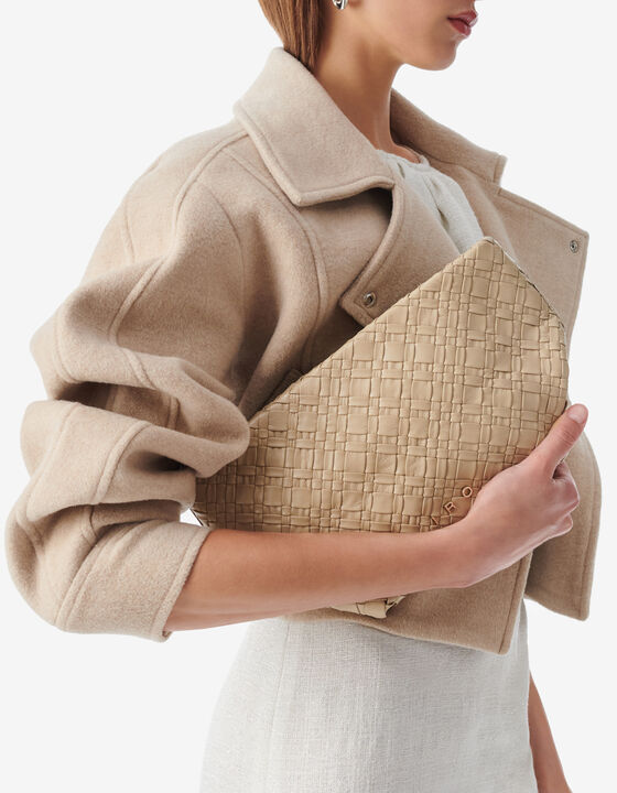BRAIDED LEATHER POUCH