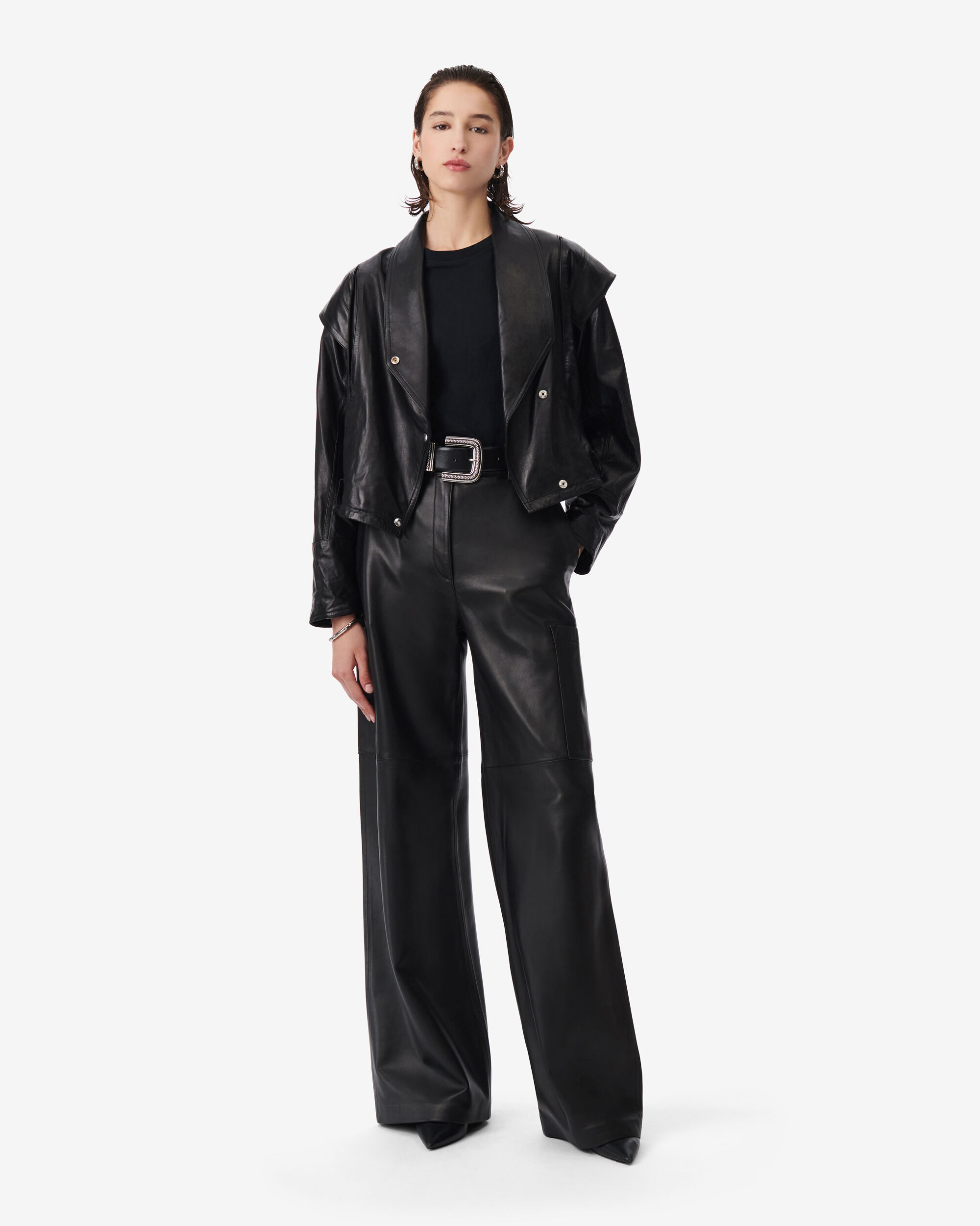 IRO FALL WINTER 24 COLLECTION YUKITO LEATHER JACKET