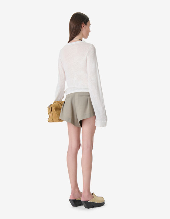 SHORT PLEATED SHORTS