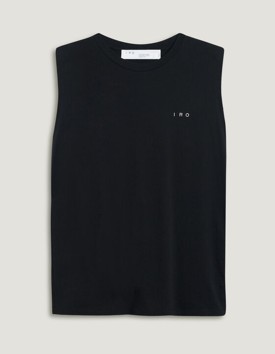 DYSHE PADDED LOGO CREW NECK TANK TOP