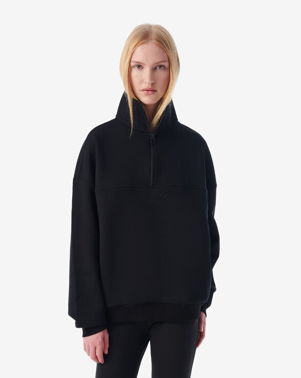 IRO LOGO SWEATSHIRT WITH ZIP-UP NECKLINE