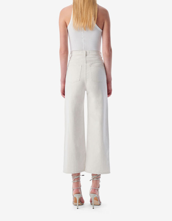 JEAN CROPPED TAILLE HAUTE