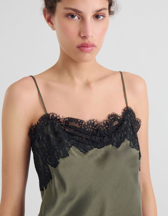 SILK AND LACE CAMISOLE