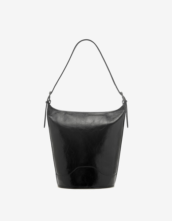 LEATHER BUCKET BAG