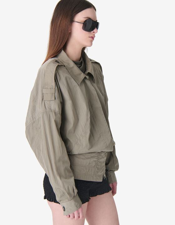 LOOSE-FITTING JACKET WITH EPAULETTES