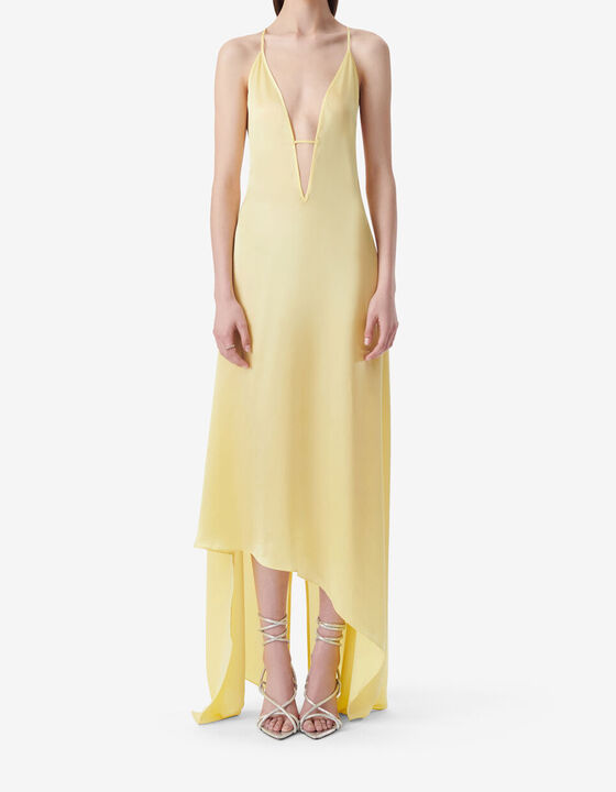LONG SILK DRESS
