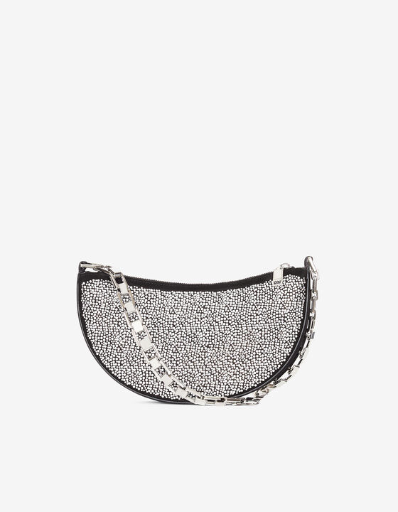 ARCCLUTCH LEATHER BAG WITH CHAIN