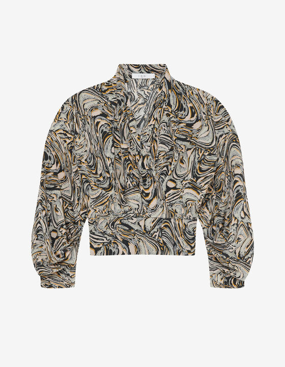 PRINTED SILK TOP