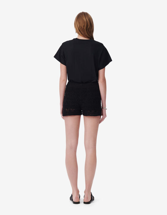 CROPPED CROCHET SHORTS