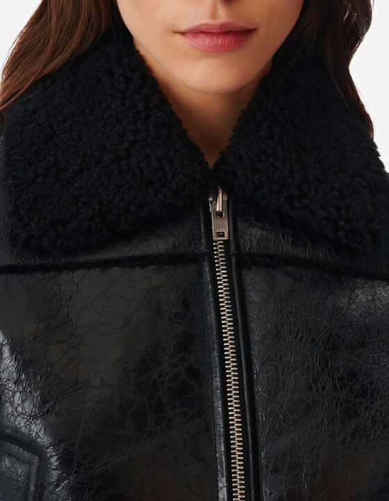 CROPPED LEATHER JACKET