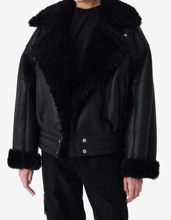 CROPPED LEATHER JACKET