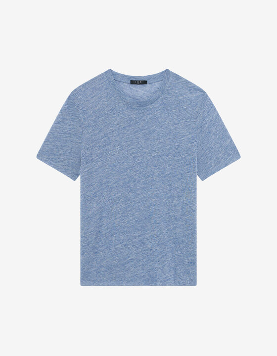 ROUND-NECK LINEN T-SHIRT