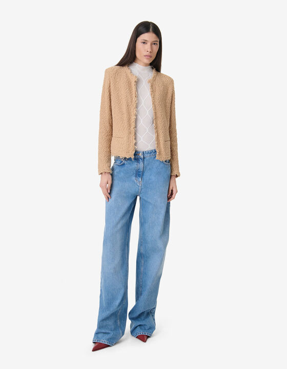 TEXTURED TWEED JACKET