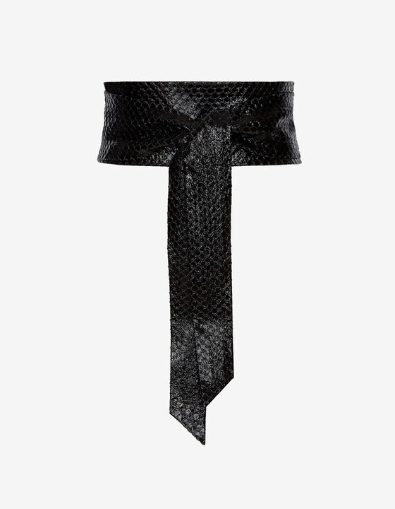 REPTILE LEATHER BELT