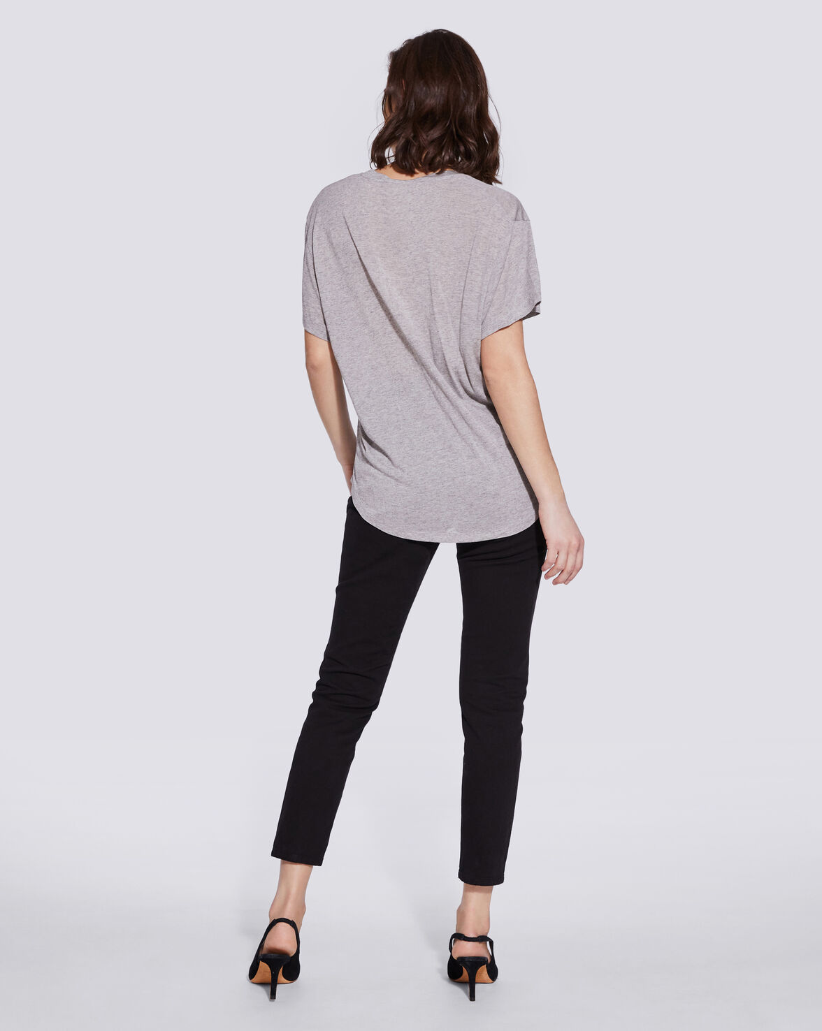 RAMAZA RELAXED V NECK T SHIRT image number null