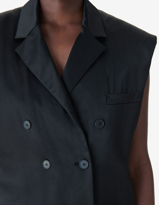 SLEEVELESS TAILORED JACKET