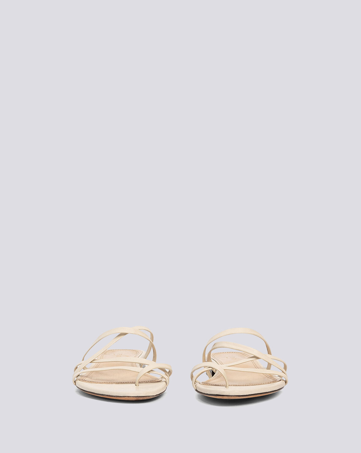 LEV STRAPPY FLAT LEATHER SANDALS image number null