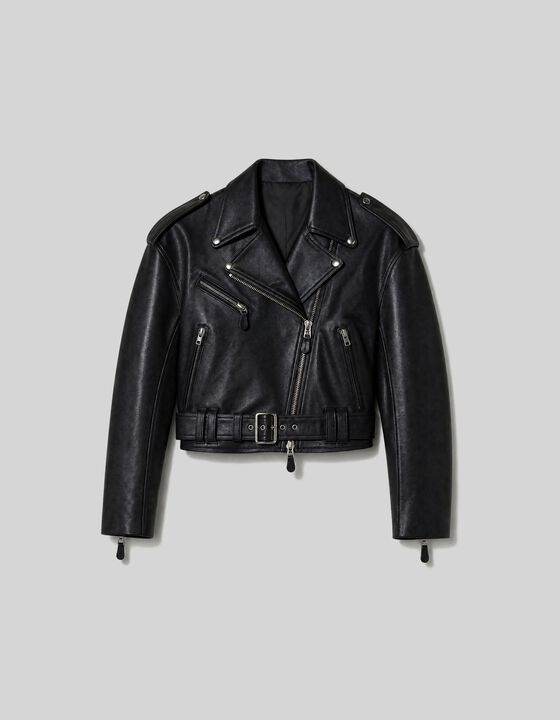 BLOUSON OVERSIZE EN CUIR
