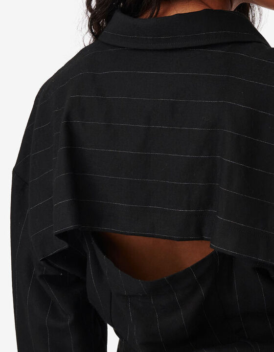 STRIPED SHIRT WITH CUT-OUT