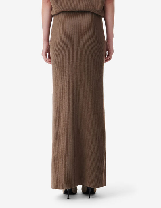 KNIT LONG SKIRT