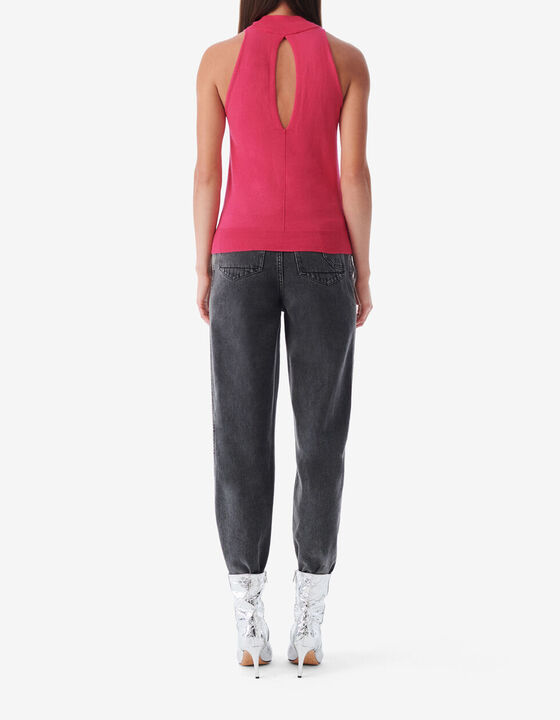 PULL SANS MANCHE COL MONTANT