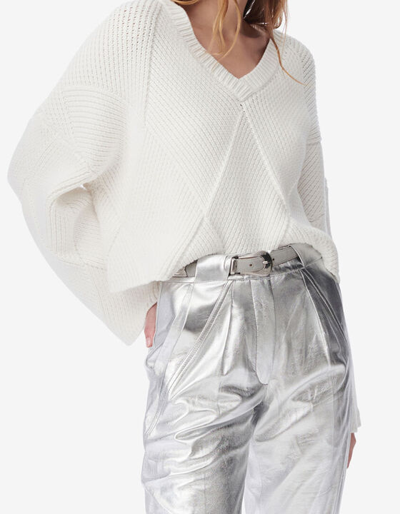 PULL EN MAILLE DE DIAMANT
