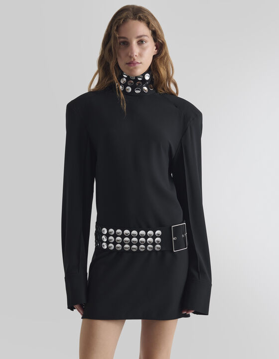 ROBE CEINTUR&Eacute;E &Agrave; CLOUS