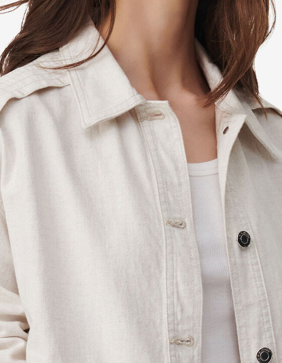 OVERSIZED WASHED DENIM JACKET