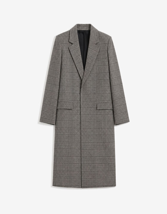 LONG CHECKED COAT