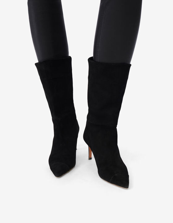 SUEDE LEATHER ANKLE BOOTS