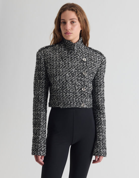 VESTE EN TWEED COURTE