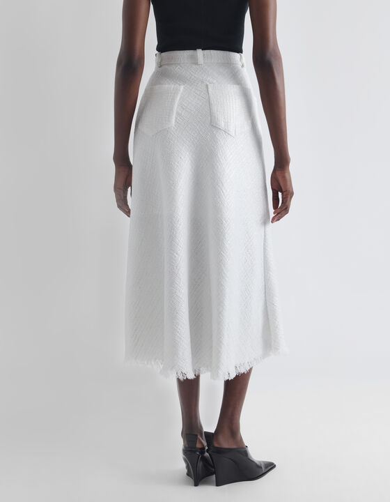 TWEED MIDI SKIRT